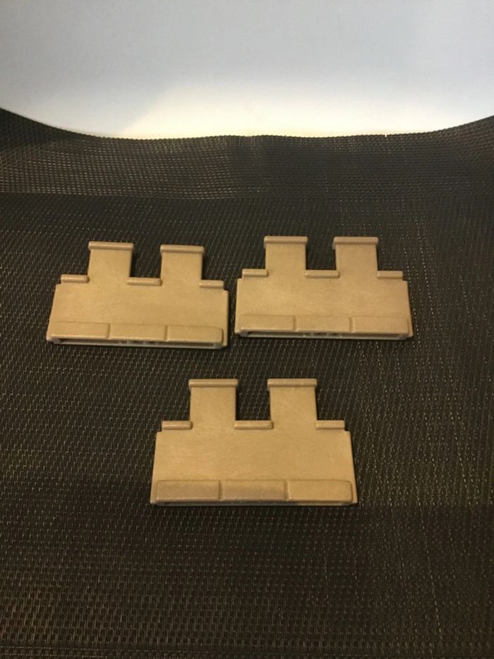 Playmobil lot 3 murs créneaux jaunis 3666 3667 3859 3888 3914 3123 7122 7421  moyen âge - photo numéro 2