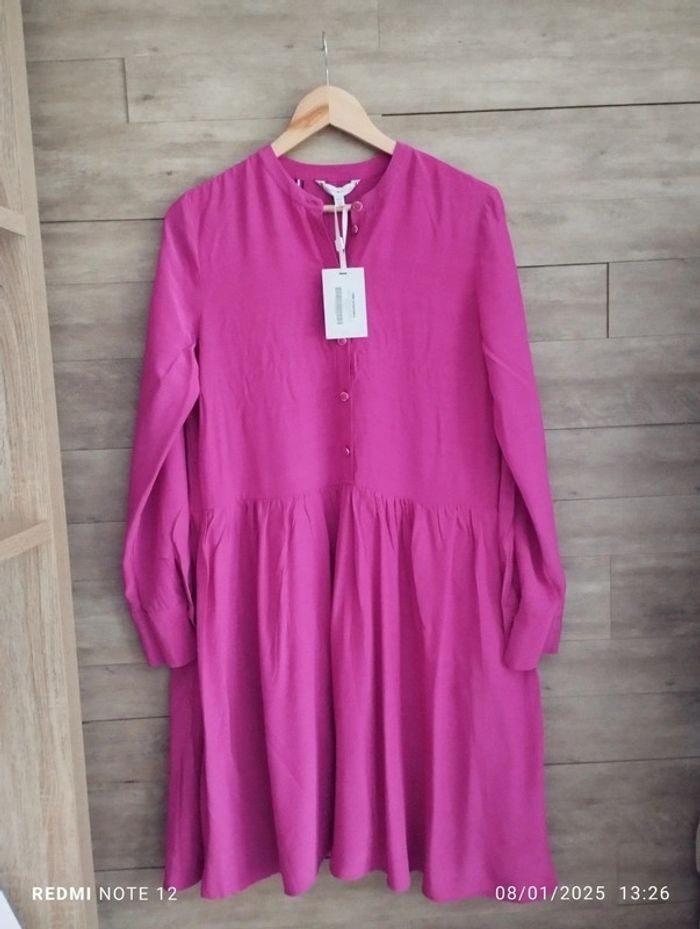 Robe chemise Tommy Hilfiger rose fushia taille 36 neuf étiquettes