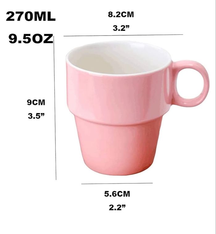 Lot de 6 Mugs sur Rack Colorama 26cl Multicolor - photo numéro 6