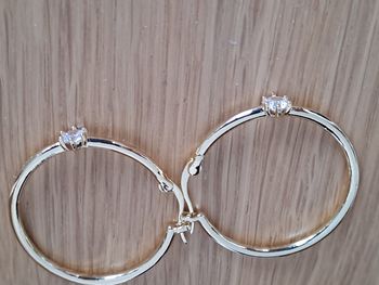 Créoles carrées plaquées ot 14 carats