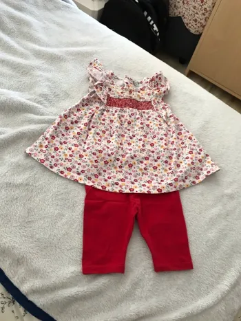 Ensemble fleuri 6 mois