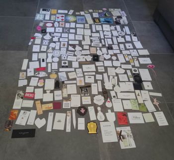 Lot de 227 cartes publicitaires - toutes différentes