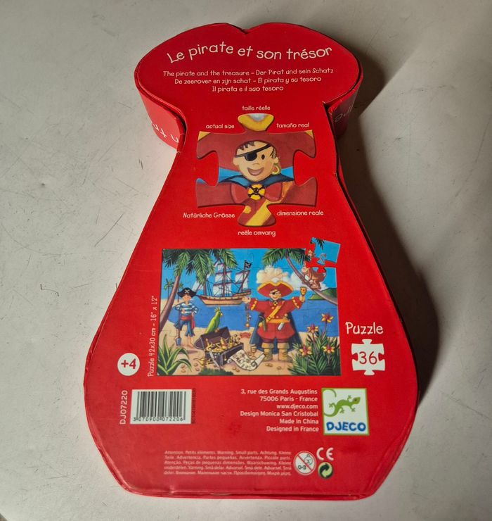 Puzzle 36 pièces djeco le pirate et son trésor - photo numéro 2