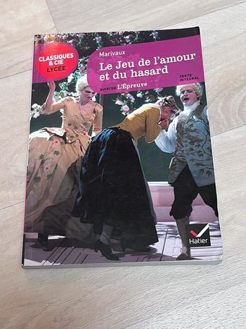 Livre Le jeu de l’amour et du hasard de Marivaux