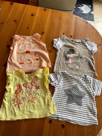 Lot de 4 teeshirts