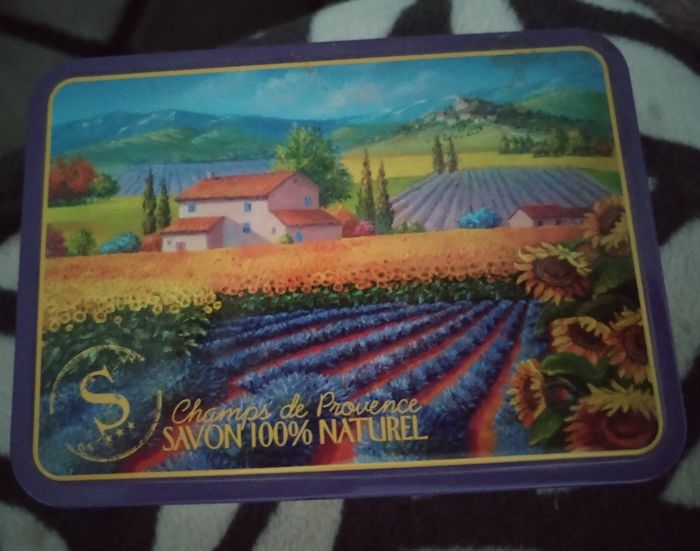 Jolie Boîte à savon Provence "Lavandafina" neuve - photo numéro 2