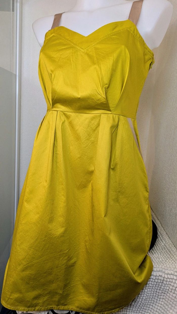 Robe à bretelles pistache Kookaï 40 - photo numéro 3