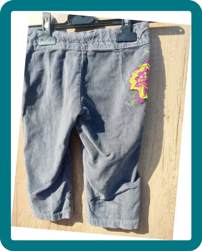 Pantalon 3/4 gris velours 4 ans Orchestra - photo numéro 7