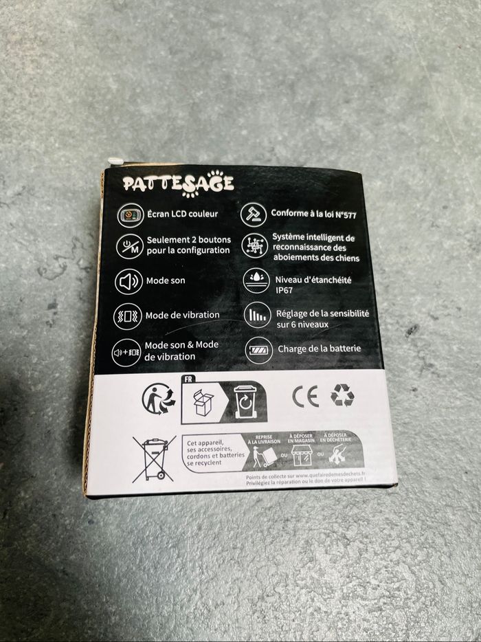 Collier anti aboiement pour chien pattesage pb45 - photo numéro 2