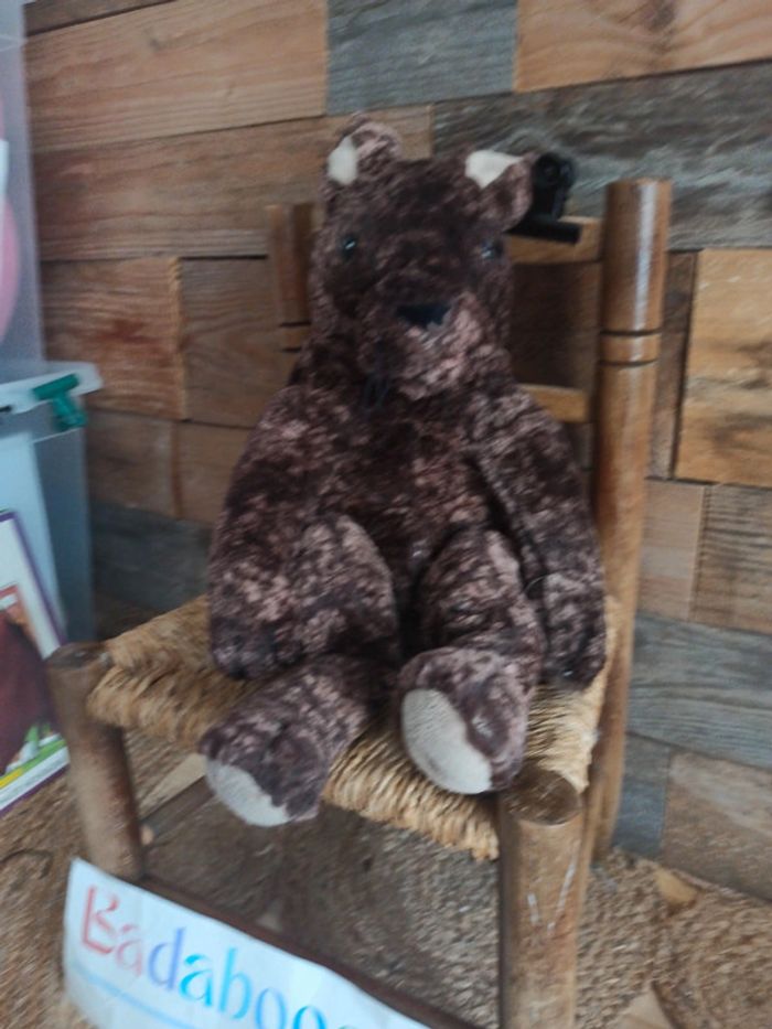 Peluche lapin lièvre marron ikea tbe - photo numéro 3