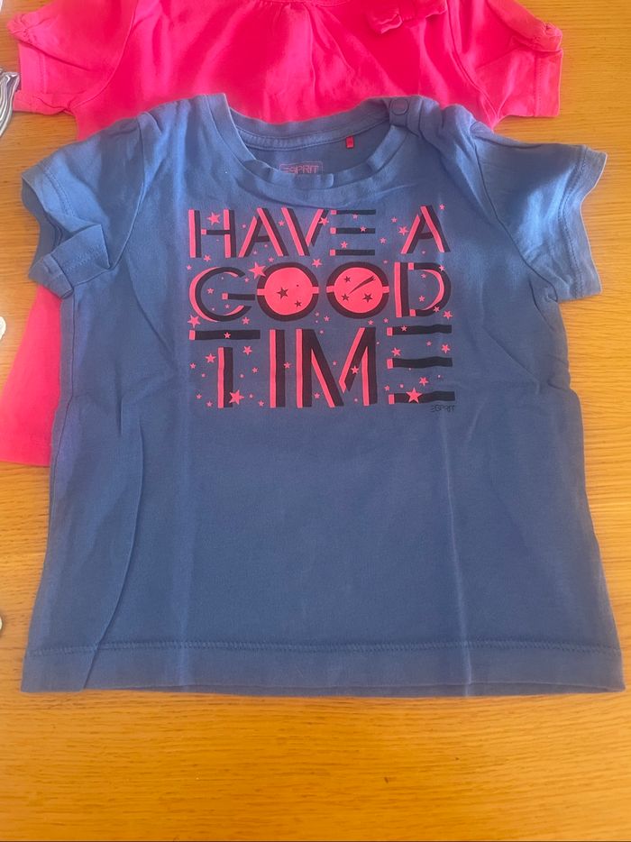 Lot 8 t-shirt manches courtes fille 18 mois - photo numéro 4