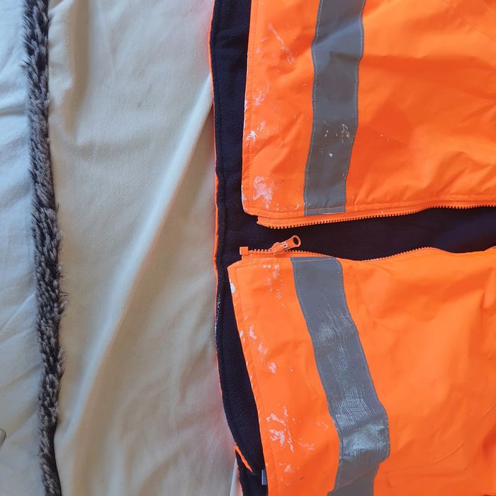 Blouson Haute Visibilité parka de chantier 2en1 Portwest Orange fluo, taille XL - photo numéro 10