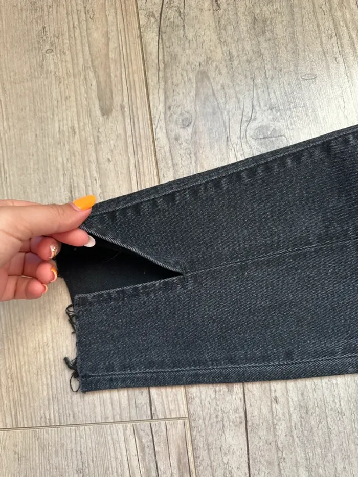 Jeans mom slim stretch noir stradivarius - photo numéro 5