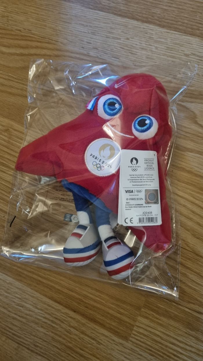 Peluche jo jeux olympique flamme - photo numéro 2