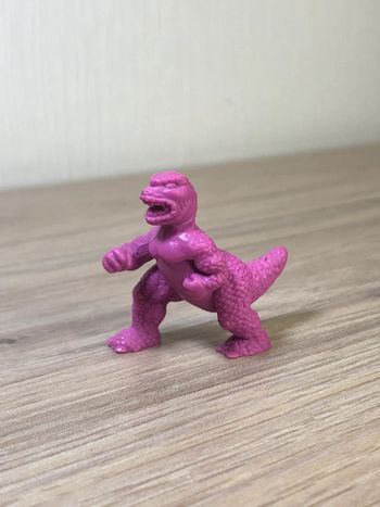 Figurine vintage monster in my pocket, MIMP  dinosaures rose violet