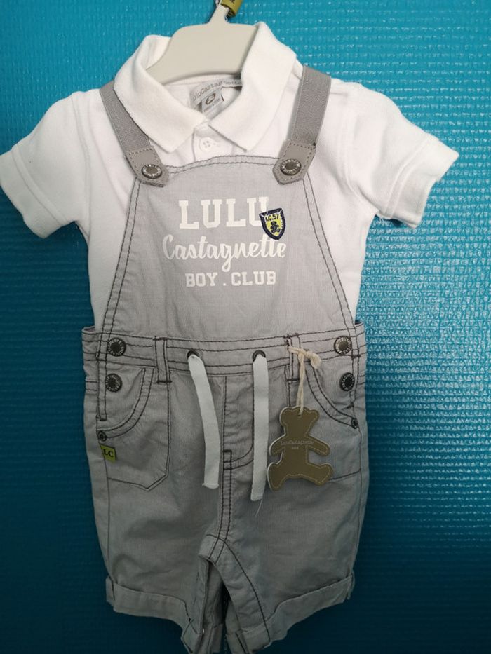 ensemble salopette Lulu Castagnette 6 mois