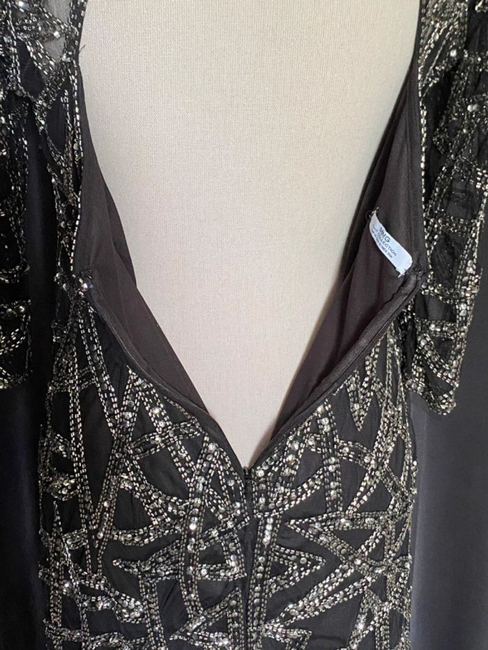 Robe à sequin noire et argentée Mango - photo numéro 10