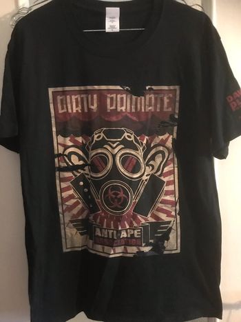 dirty primate film tshirt noir taille l