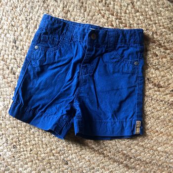 Short bleu roi 12 mois