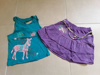 Ensemble été fille LCDP 5 ans TBE