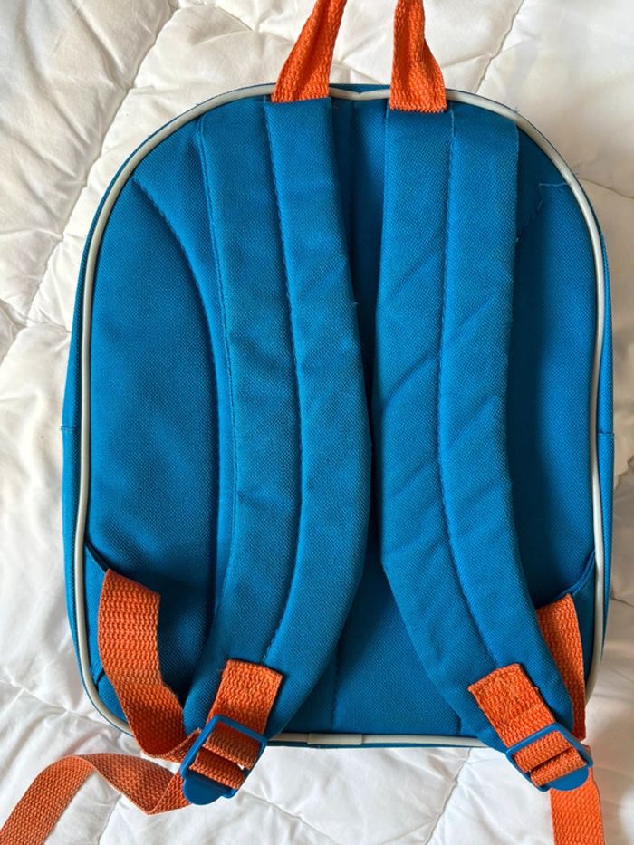 Sac à dos bleu Minion à fermeture orange bon état💙 - photo numéro 3
