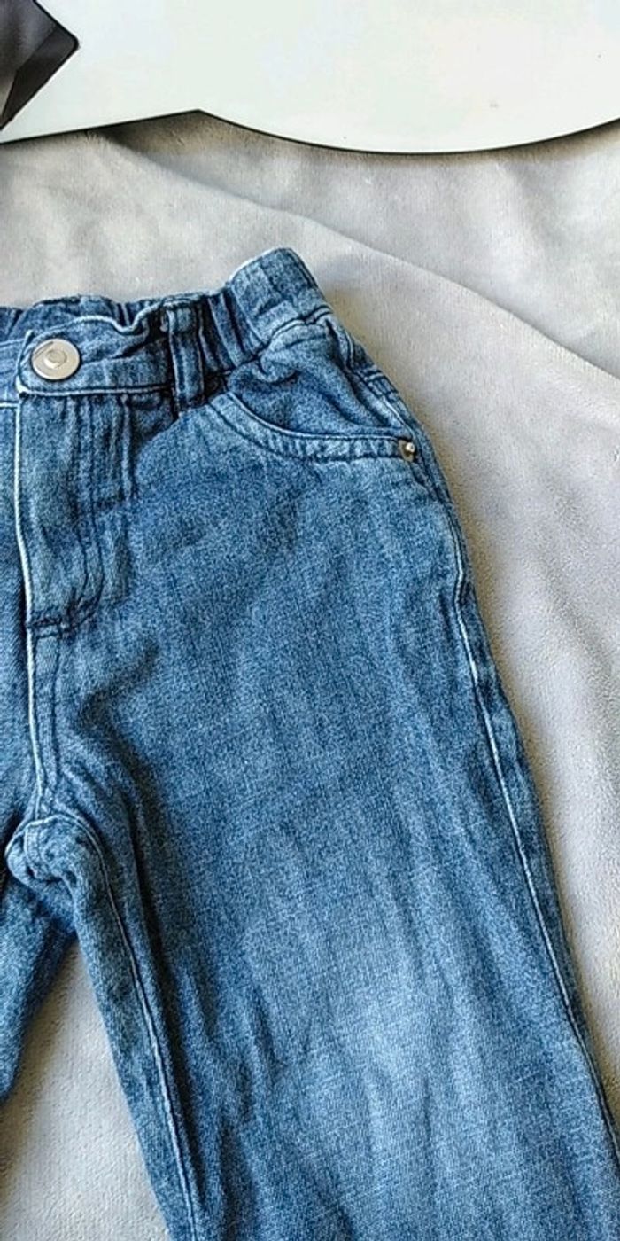 Pantalon jeans Fille 9/12 mois 100% coton Verbaudet - photo numéro 4