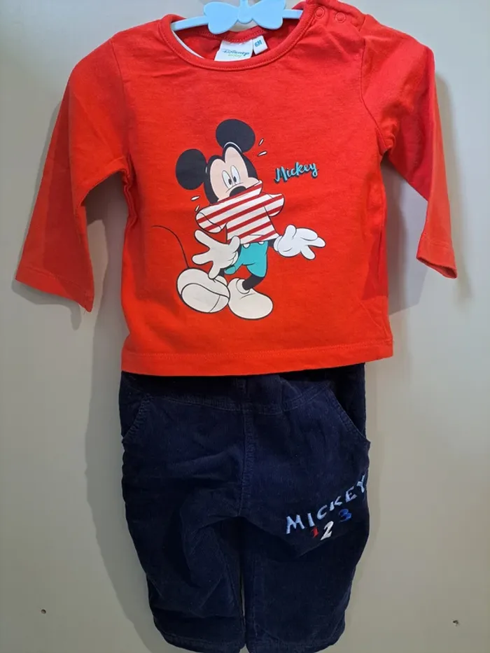 Ensemble 3 pièces - Disney Baby - 6mois - photo numéro 2