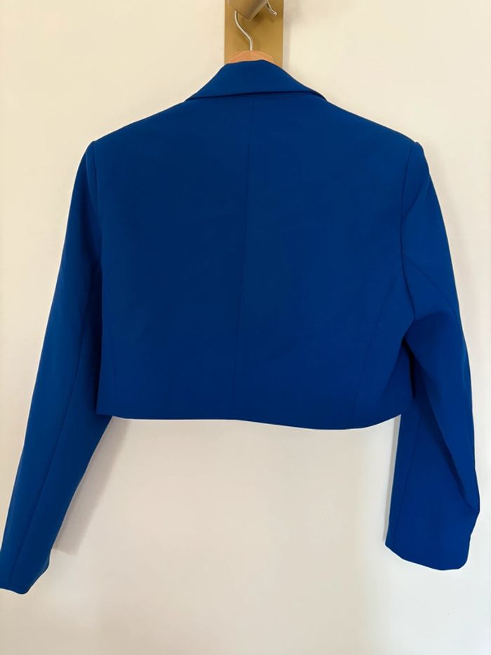 Blazer court bleu roi - photo numéro 2