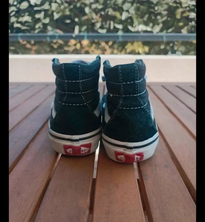 Baskets vans montantes pointure 31 a lacets - photo numéro 5