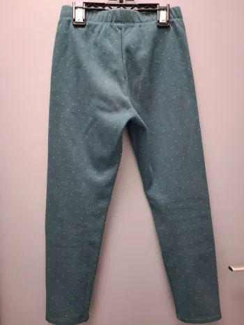 Legging vert à pois dorés- 10 ans
