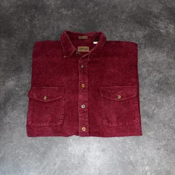 Chemise Flanelle St John’s Bay – Bordeaux – Multipoche Vintage Streetwear – Taille L