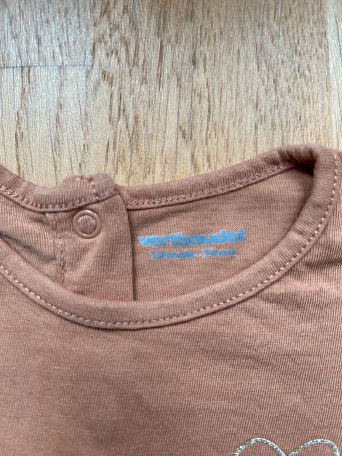 T-shirt haut manches longues bébé fille vertbaudet - photo numéro 3