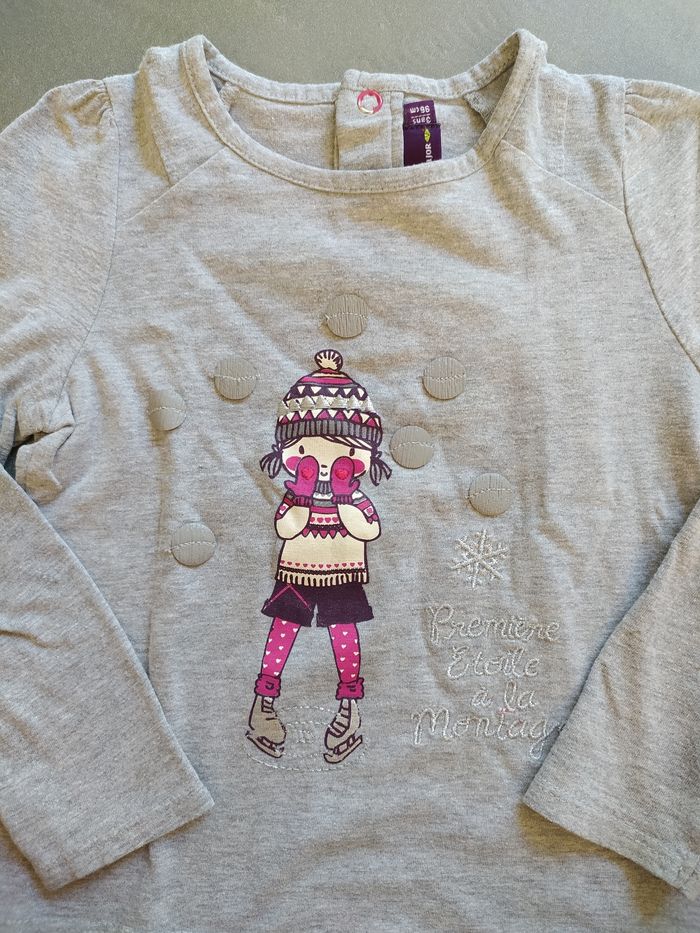 T-shirt manches longues sergent major 3 ans - photo numéro 3