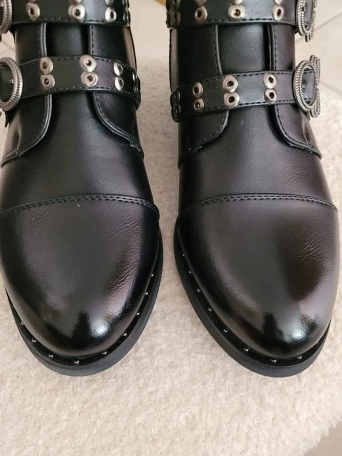 Bottines boucles argentées 39 - photo numéro 6