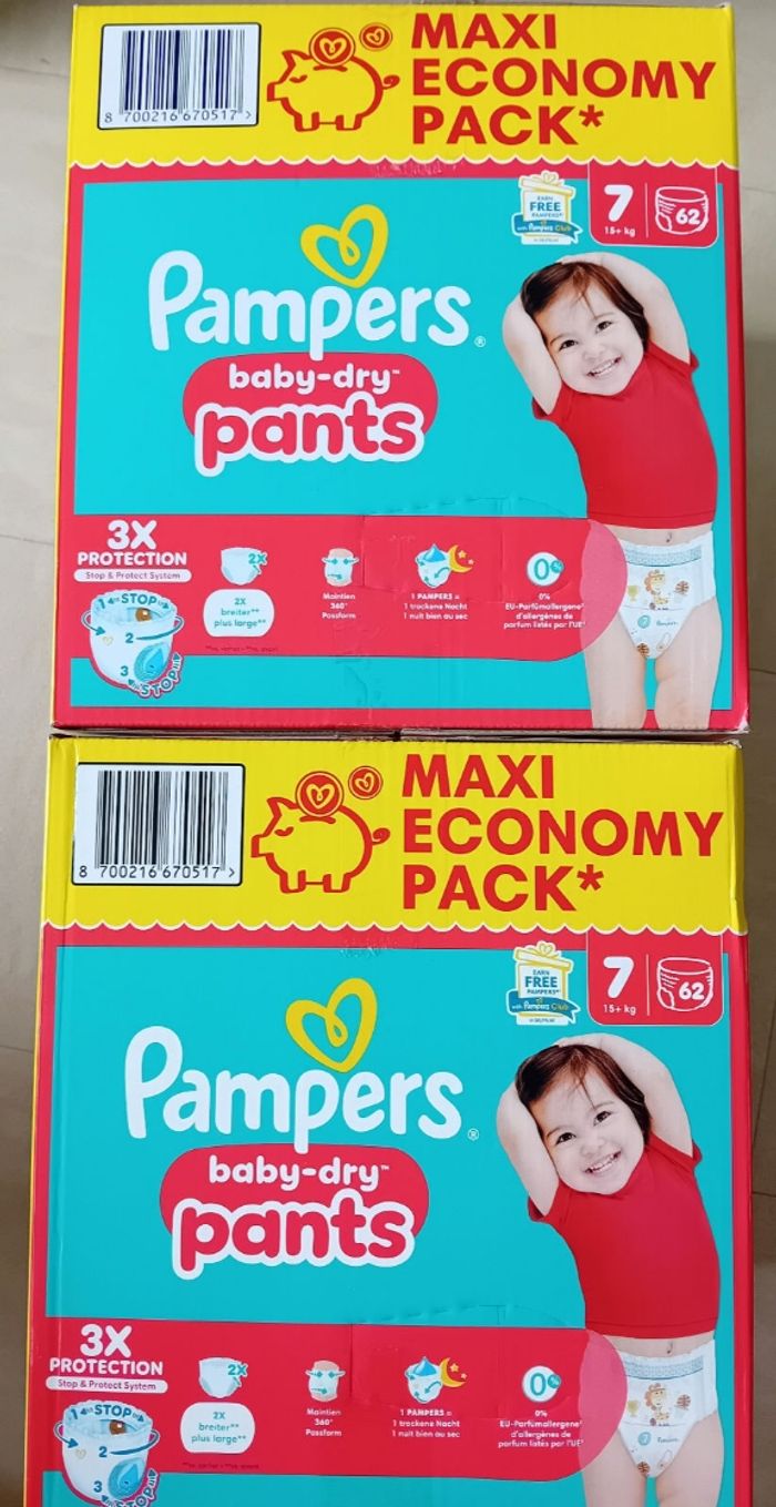 2 pampers baby dry pants T7. - photo numéro 3