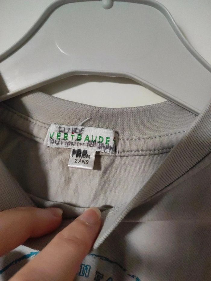 Tee-shirt gris bleu aigle Verbaudet - photo numéro 3