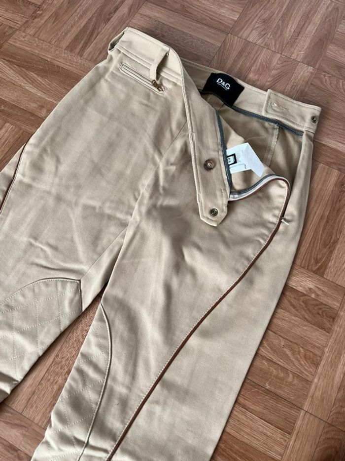 Pantalon d’équitation vintage beige / camel Dolce & Gabbana (NEUF) - photo numéro 2