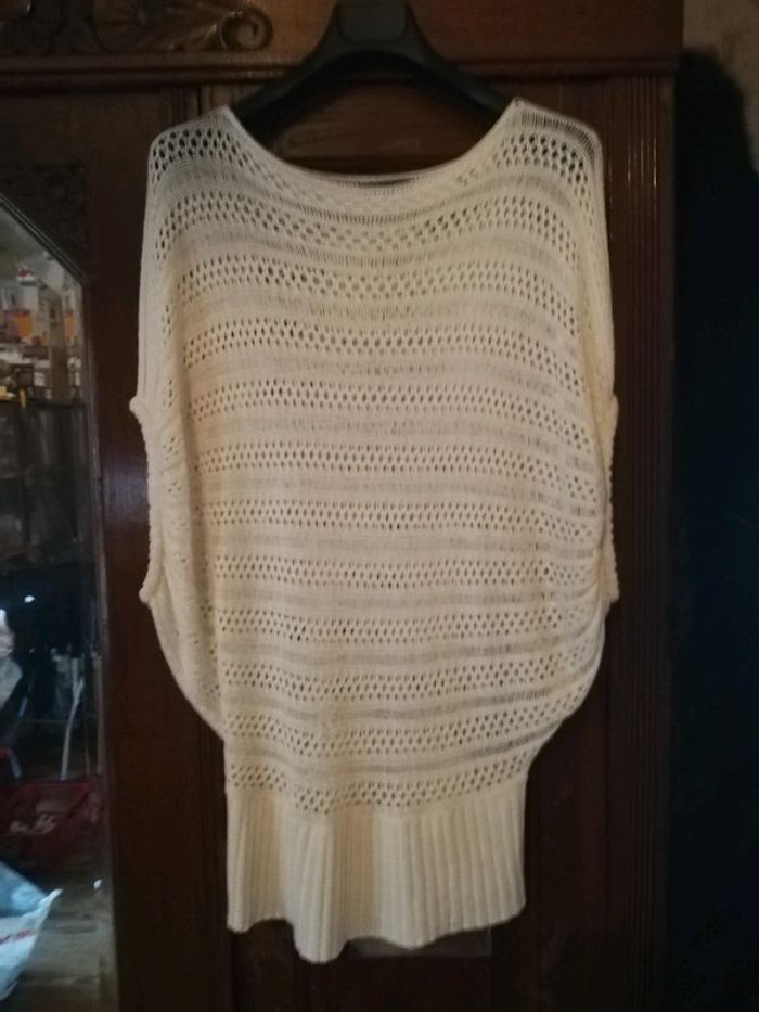 Tee-shirt ou tunique blanc ctelle taille M