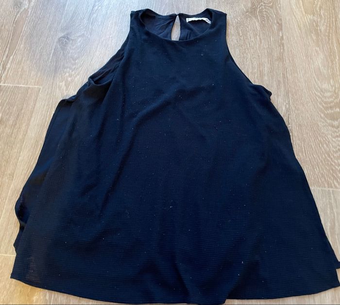 Haut été mango bleu marine doublé taille S