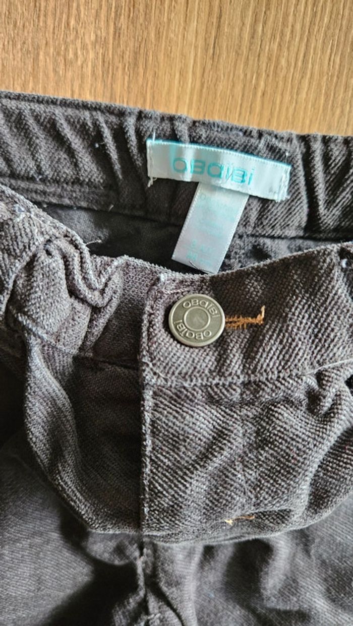 Pantalon gris foncé, taille 3 ans, Obaïbi - photo numéro 2