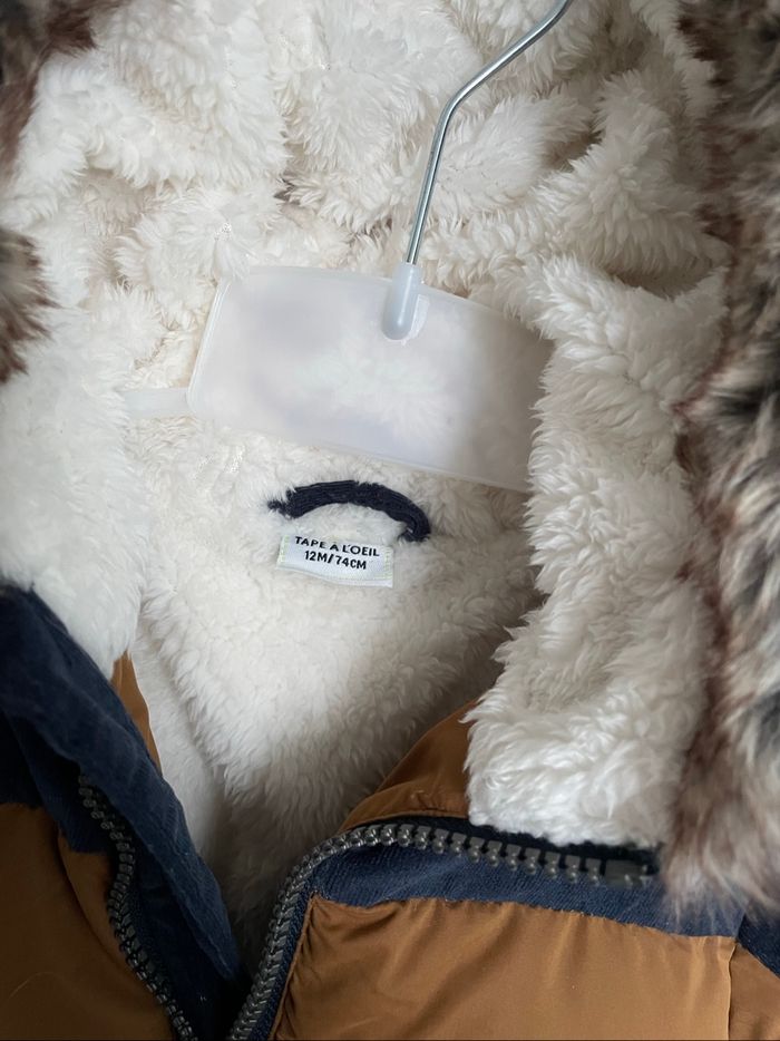 Doudoune Tape à l’œil 12 mois Neuve S.E - photo numéro 2