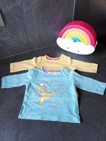 Lot de deux t-shirts manches longues