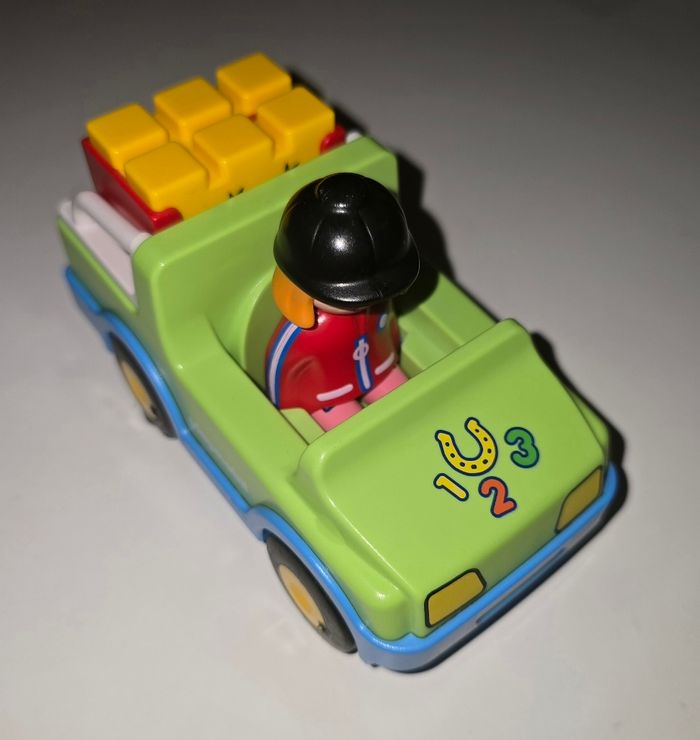 123 playmobil van + cheval 6958 complet - photo numéro 2