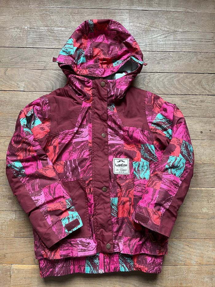 Veste de ski bordeaux Wed'ze 8 ans