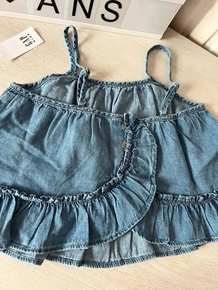 Jolie débardeur imitation jeans GAP 5 ans neuf - photo numéro 3