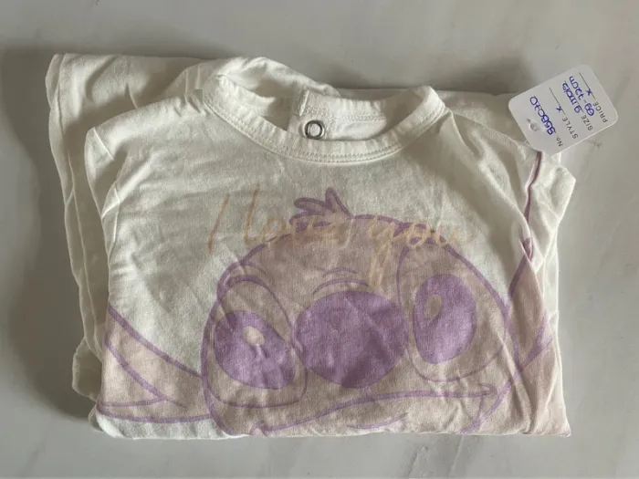 Pyjama fin blanc Stitch Kiabi 9 mois/69-72 cm [ref.85B070]