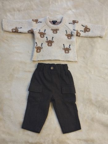 Pull + pantalon garçon 3 mois 
