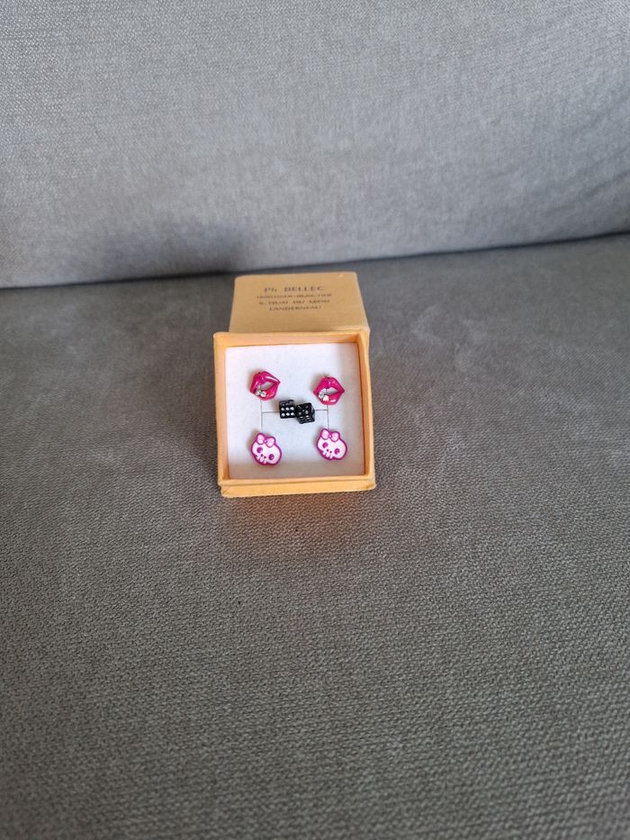 Lot boucles d'oreilles fantaisie - photo numéro 2