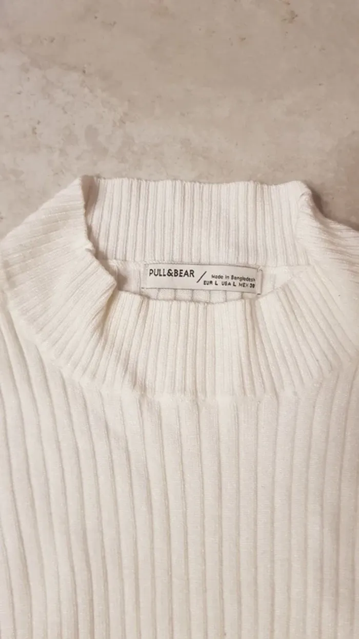 Pull chaussette écru - photo numéro 2