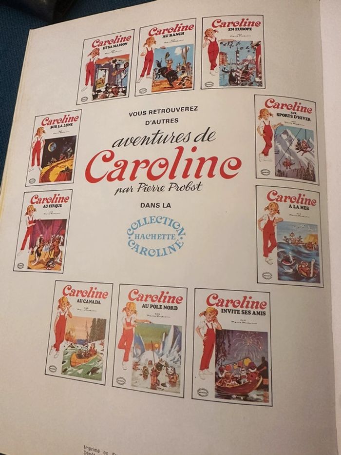 1974 Recueil rare Les Aventures de Caroline Pierre Probst Livre album Hachette - photo numéro 11